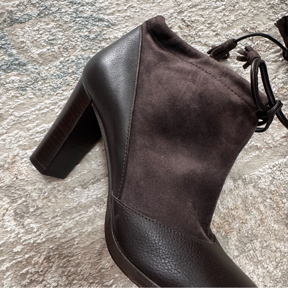 Loro Piana Short Boots Suede Leather Dark Brown Women’s Size 38 or US Size 8 - Picture 3 of 8